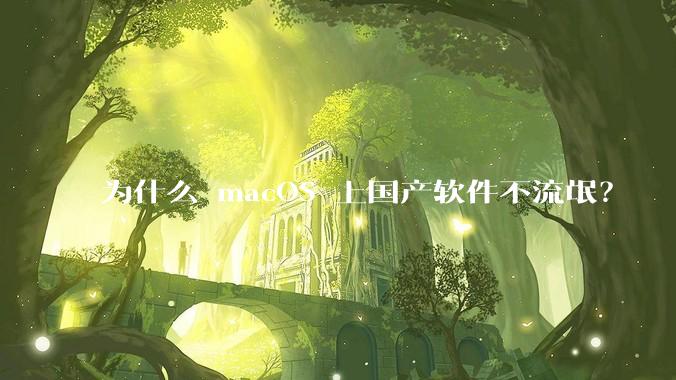 为什么 macOS 上国产软件不流氓？