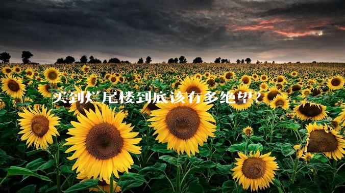 买到烂尾楼到底该有多绝望？